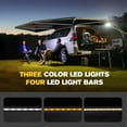 thumbnail image 4 of BUNKER INDUST 270-Degree Free-Standing Vehicle Awning with 3-Color LED Light - Driver-Side Weatherproof Overland Awning for SUV/Van/Truck/Camper, 4 of 9