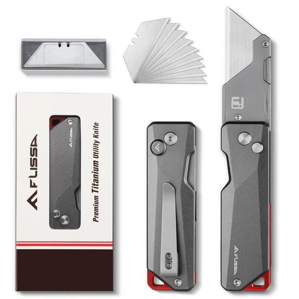 Navaja multiusos FLISSA Advanced Titanium CNC Unibody con cuchillas