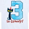 thumbnail image 3 of Pete the Cat -  Happy 3rd Birthday - Toddler And Youth Short Sleeve Graphic T-Shirt, 3 of 5