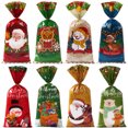 thumbnail image 2 of 25/50/100 bolsas de regalo para galletas y dulces navideños, 2024, decoraciones navideñas para el hogar, suministros para fiestas de Año Nuevo, 2 of 5