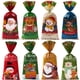 thumbnail image 2 of 25/50/100 bolsas de regalo para galletas y dulces navideños, 2024, decoraciones navideñas para el hogar, suministros para fiestas de Año Nuevo, 2 of 5