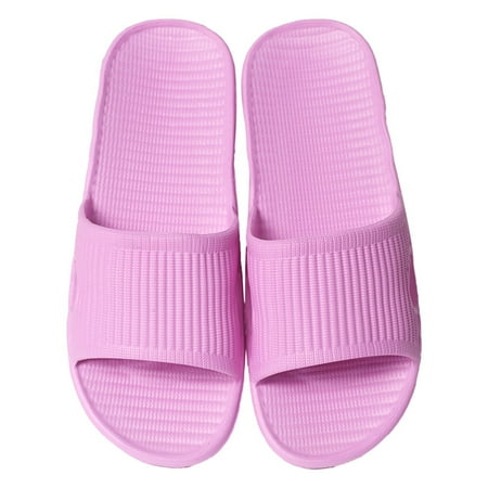 

ZTTD Slip On Slippers for Women Bathroom Shower Slippers Indoor Home Beach Non Slip Sandal Non Slip Light Weight Pink