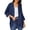 Navy——Fall Savings, variant on Oiangi Womens Long Sleeve Cardigans Cotton Linen Lightweight Button Coat Casual Loose Solid Open Front Tops for Fall Brown S