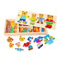 thumbnail image 3 of Cute Little Bear Clothes Set New Wooden Toy Dressup/ Dressup Juguetes educativos para niños// Kaili Sencillez, 3 of 5