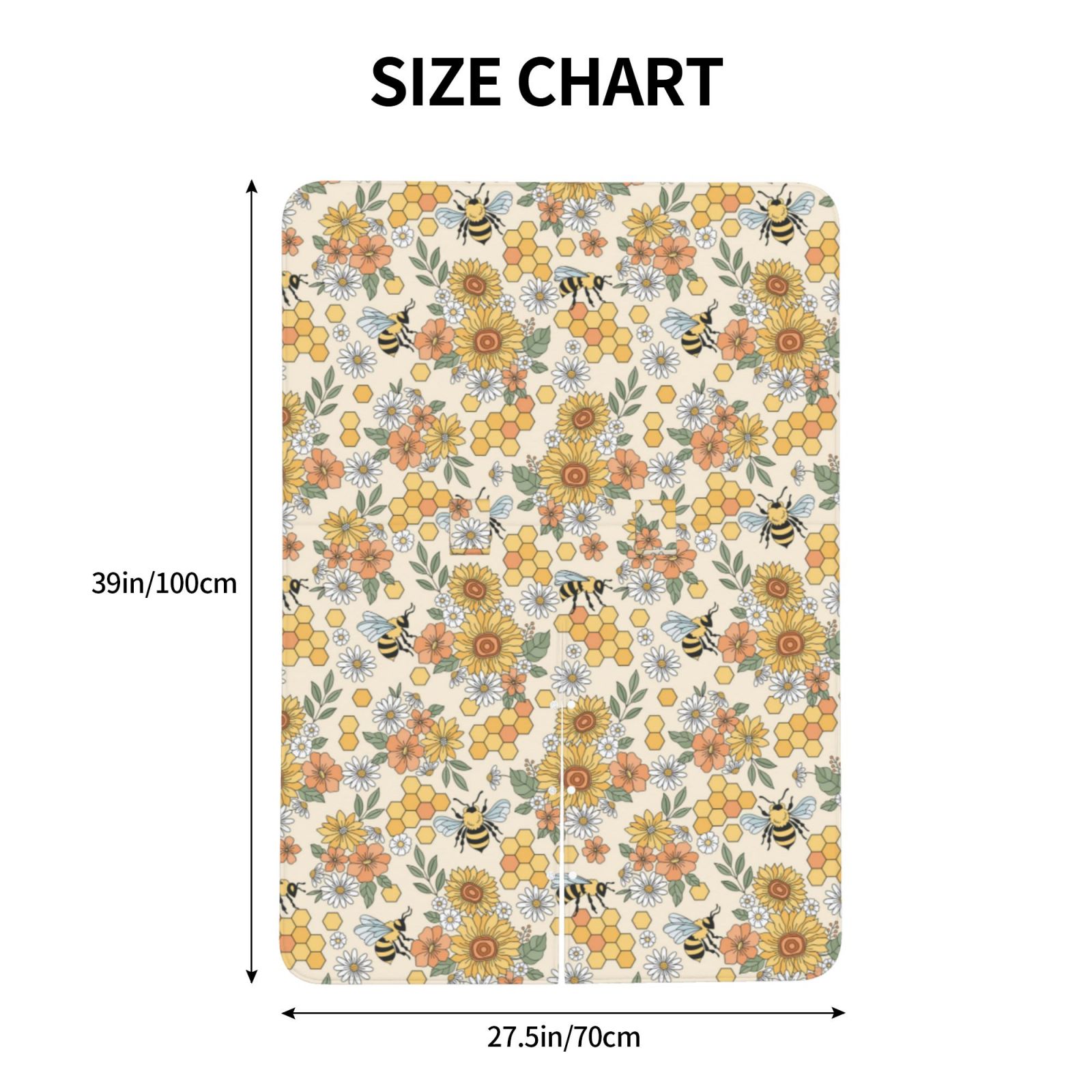 Naloa Hippie Bee Honeycomb Baby Car Seat Cover, Breathable Baby Carrier Cover, Multiuse Baby Carrier Cover & Nursing Breastfeeding Cover