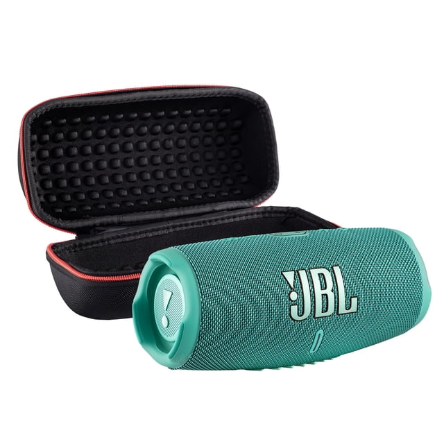 Altavoz Bluetooth JBL Charge 5, color verde azulado, impermeable, IP67, 20 horas de reproducción