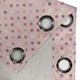 thumbnail image 3 of Ambesonne Colorful Grommet Curtain Single Panel, Romantic Polka Dots, 50"x60", Pink Purple, 3 of 5