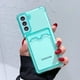thumbnail image 4 of Card Holder Bag Transparent Case For Samsung Galaxy S21 FE S22 S23 Plus S24 Ultra A13 A14 A34 A54 A22 A32 A52 A33 A53 5G Case, 4 of 5