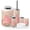 Color 2, variant on Bathroom Accessory Set 6 Piece Whimsical Monkey Floral Earth Tones Trash can, Toothbrush Holder, Toothbrush Cup, Soap Dispenser, Soap Dish, Toilet Brush Holder