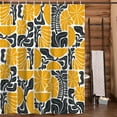 thumbnail image 3 of Boho Abstract Colorful Floral Shower Curtain, Vintage Retro Patchwork Blue Green Flower Botanical Geometric Aesthetic Groovy Bathroom Decor Shower Curtain Set with 12 Hooks, 72X72IN, 3 of 6