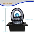 thumbnail image 5 of SereneLife Relaxing Tabletop Water Fountain with Light, 5 of 5