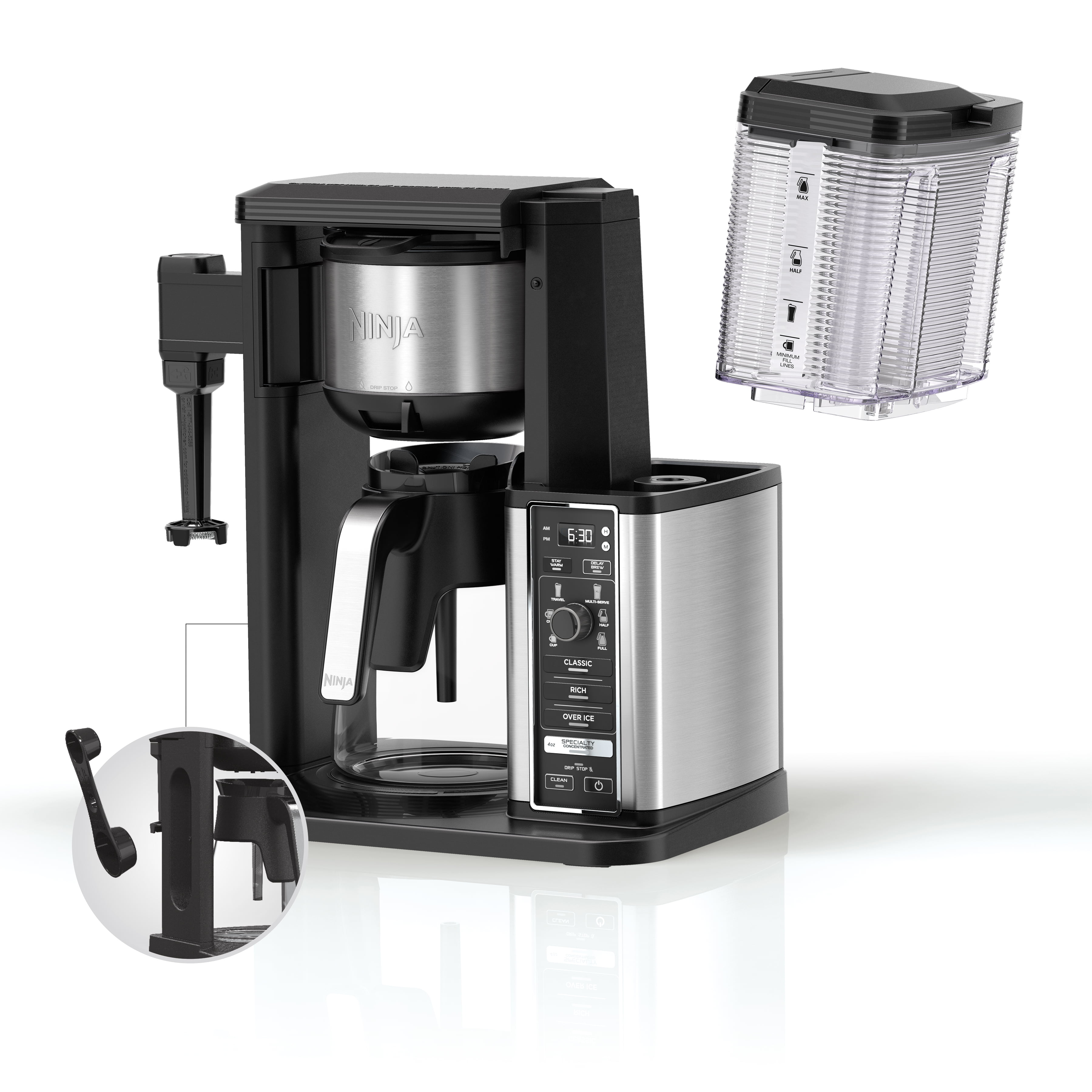  Ninja CFP201 DualBrew 12-Cup Drip Single-Serve Coffee Maker  (Renewed) Bundle with Premium 2 YR CPS Enhanced Protection Pack: Home &  Kitchen