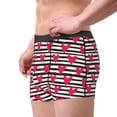 thumbnail image 3 of Rateoe Hearts And Lines Mens Boxer Briefs Poly Spandex Performance Boxer Briefs Underwear Hem Boxer Briefs - Large, 3 of 8