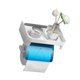 thumbnail image 3 of Paper Towel Holder with Shelf Adhesive Paper Towel Rack Toilet Roll Paper Holder Without Drilling Bathroom Toilet Paper Holder for Kitchen Bathroom, 3 of 5