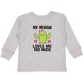 thumbnail image 3 of Inktastic My Memaw Loves Me Cactus Grandchild Girls Long Sleeve Toddler T-Shirt, 3 of 5