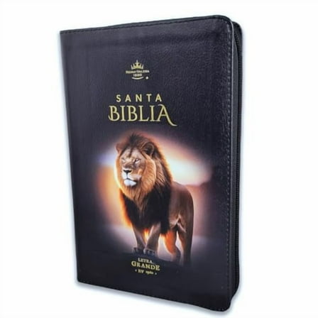 Biblia con Cierre Letra Grande 12 puntos RV1960 imit piel negro con indice