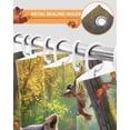 thumbnail image 5 of Fall Shower Curtain Raccoon Bathroom Curtains with Hooks, Waterproof Fabric Hummingbird Green Forest Thanksgiving Bath Shower Curtains Set for Bathroom Bathtubs Decor 36x72 Inch, 5 of 7