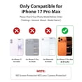thumbnail image 2 of Funda Jelanry para iPhone 17 Pro Max de 6,9 pulgadas, doble capa, a prueba de golpes, 2 of 8
