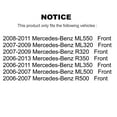thumbnail image 2 of Kugel Front Wheel Bearing Pair for Car Mercedes-Benz ML350 ML320 R350 ML550 ML500 R320 R500 - Left Right Side (Driver Passenger) K70-100549, 2 of 10