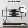 thumbnail image 5 of Full Motion TV Mount Fits for Most 37-75 inch TVs,  Max VESA 600x400mm, Holds up to 132 lbs,Swivel Tilt Horizontal Adjustment TV Wall Mount Bracket with 4 Articulating Arms, 5 of 11