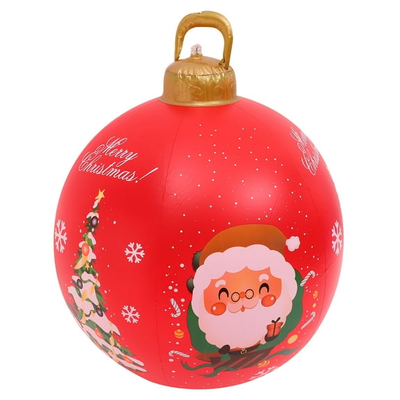 ADDHAT 1Pack Inflatable Snow Globe Sphere Shape Multi Color PVC for Christmas Party Outdoor Decoration in Yards