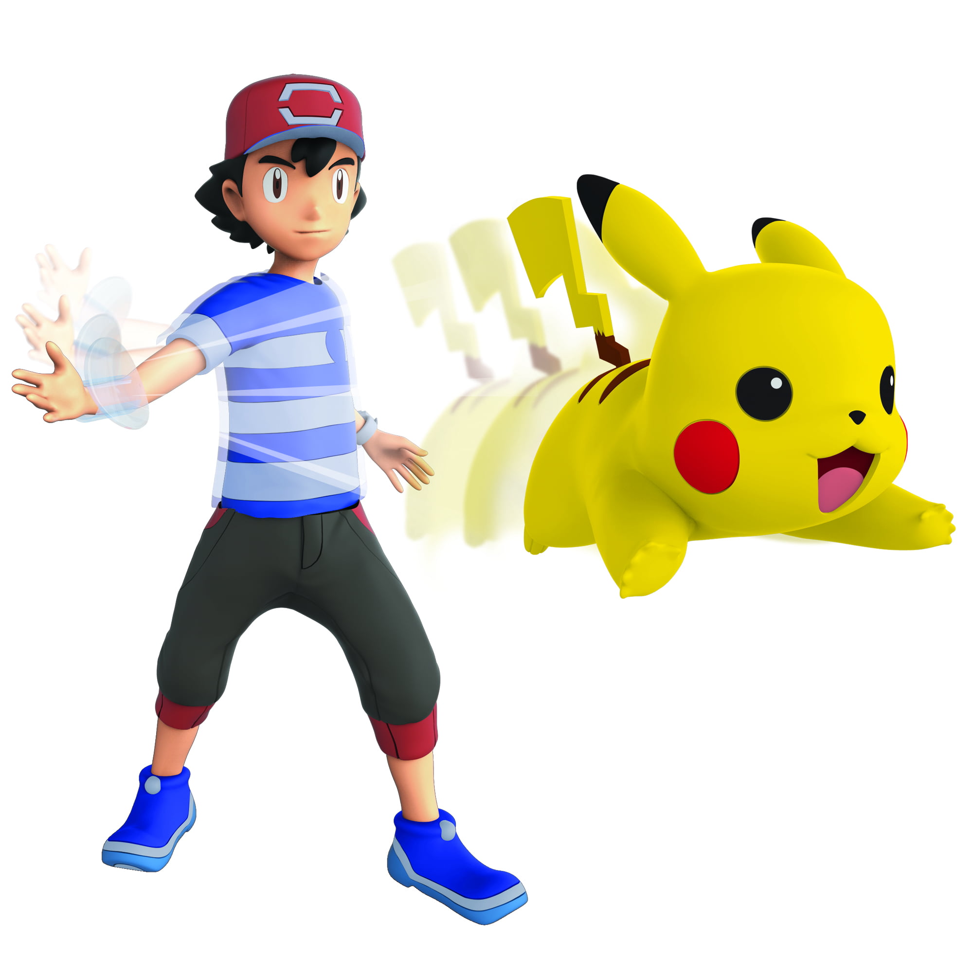 Pokemon 4.5 inches Cartoon Deluxe Action Battle Ash and Pikachu