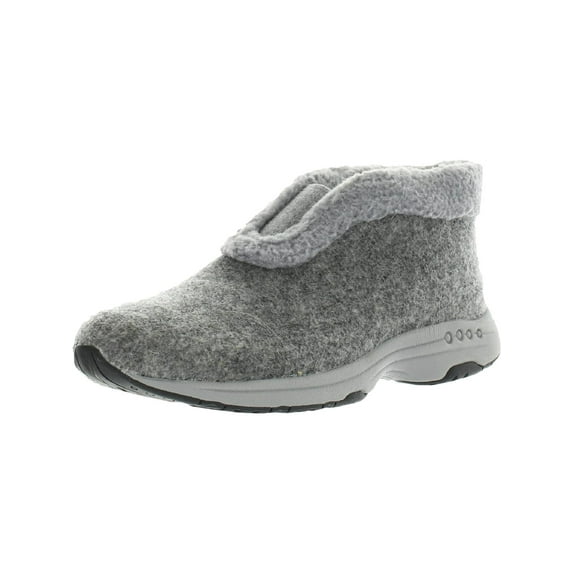 Easy Spirit Womens Treepose 2 Faux Fur Lined Bootie Slippers