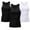 B*2 & W, variant on Mens A-Shirts, Athletic Performance Tank Underwear Men's, 5-Packs,Black*5,L