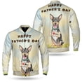 thumbnail image 3 of Cute Rat Terrier Loves Dad Happy Father's Day All Over Print 3D Baseball Jacket Ratty Dog Lover Bomber Jacket Softball - 12008, 3 of 6