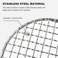 thumbnail image 3 of Round Grill Grates (Dia cm/. Stainless Steel) Cooking Rack Barbecue Grilling Grate Cross Wire Steaming Cooling Barbecue Rack/Carbon Baking Net/Grill/Pan Grate, 3 of 7