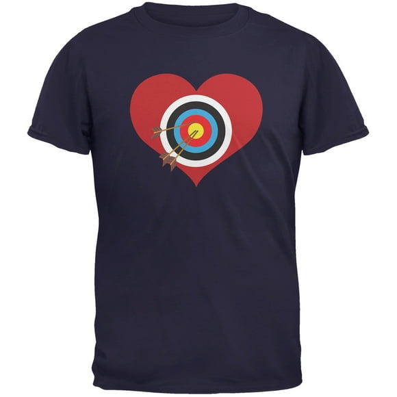Cupid Target Navy Adult T-Shirt