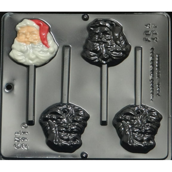 2110 Santa Face Pop Lollipop Chocolate Candy Mold