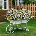 thumbnail image 4 of Artificial Butterfly Bush Flowers, 11.81 Inch Realistic Floral Spray for Wedding and Home Decor, Dual-Tone Plastic Flowers for Outdoor Indoor Vase, All-Season Table Centerpiece, 4 of 7