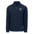 thumbnail image 2 of Men's Cutter & Buck  Navy Chicago Cubs City Connect Roam Eco Recycled Quarter-Zip Pullover, 2 of 3