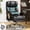 Black, variant on Falvinoryn Big and Tall Office Chair, Heavy-Duty Executive Office Chairs with Adjustable Lumbar and Quiet Rubber, Ergonomic High Back Computer Desk Chair, Brown