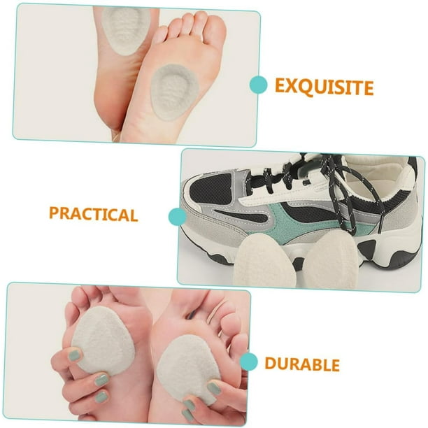 AVEKI 16 Pairs Felt Foot Pad Sponge Shoe Pads Front Half Shoe Insoles High Heeled Foot Pads Half Anti Insoles High Heel Shoe Inserts Supple High Heel Pads Front Feet Miss Cushion