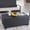 Black, variant on Patio Coffee Table with Storage Wicker Outdoor Coffee Table and All-Weather Wicker Side Table with Waterproof Cover,