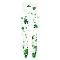 thumbnail image 4 of lcziwo Christmas Sales Clearance, St Patricks Day Leggings for Women High Waisted Tummy Control Workout Leggings Novelty Shamrock Leaves Print Irish Green Soft Yoga Pants Multicolor S, 4 of 7