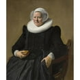 thumbnail image 2 of Frans Hals 12x14 Gold Ornate Wood Frame and Double Matted Museum Art Print Titled - Portrait of an Elderly Lady (1633), 2 of 4