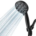 thumbnail image 1 of JDO High Pressure Handheld Shower Head, 6 Spray Settings Shower Head with Handheld, 4.3" High Flow Hand Held Shower head Set with Stainless Steel Hose and Adjustable Bracket (Matte Black), 1 of 10