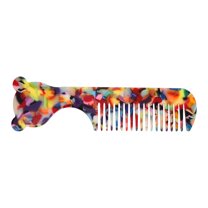 Unique Bargains 1 Pc Cute Cartoon Anti-Static Handle Hair Comb Assorted Color Acetate Sheet