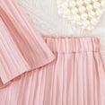 thumbnail image 4 of UAYOTSE Baby Girl Comfortable and Breathable Set Solid Color Bow Sleeveless Top Shorts Two Piece Set,Sizes 18-24 Months, 4 of 6