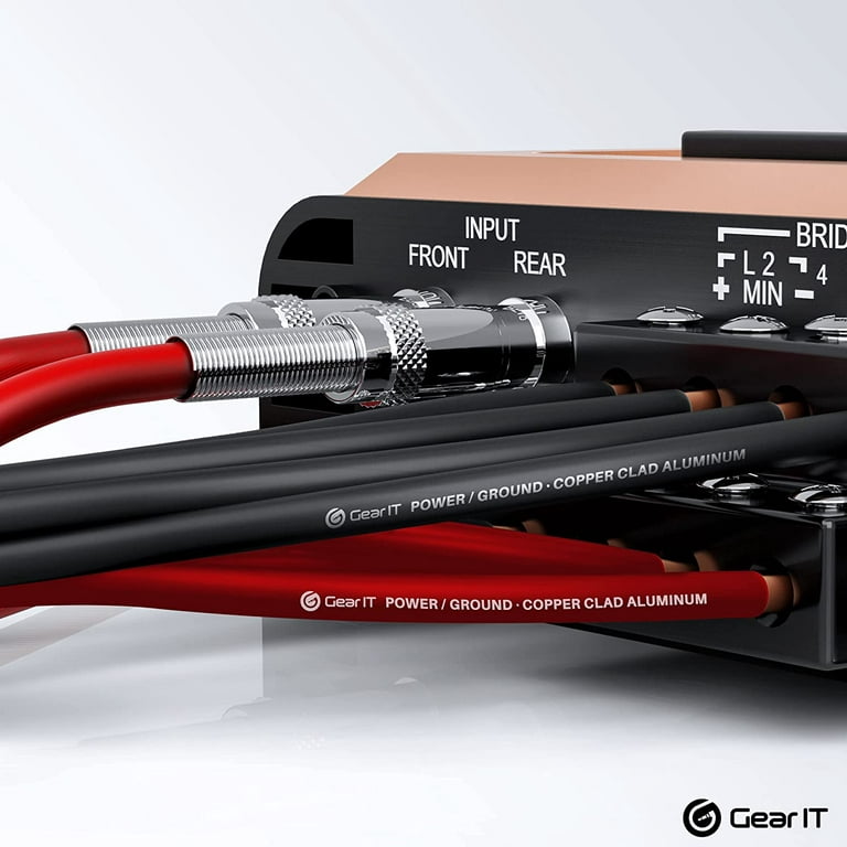 GearIT 14 Gauge Wire (200ft Each - Black/Red) Copper Clad Aluminum