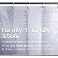 thumbnail image 3 of AllWays Plaza  PEVA Shower Curtain Liner with 12 Plastic Rings, 8G Waterproof Shower Liner, 72x72 Inch Clear Shower Curtain with Magnets, Weighted Bathroom, 3D Clear Bubbles Pattern, 3 of 11