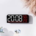 thumbnail image 3 of Electronic Clock Multi-functional LED Alarm Clock Temperature Jump Seconds Display Countdown Bedside Clock, 3 of 4