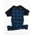 thumbnail image 3 of Leveret Dog Cotton Pajama Black & Navy Plaid S, 3 of 3