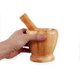 thumbnail image 4 of Mortar And Pestle Set Big Manual Garlic Spices Large Mortar Pestle Pepper Minced Tool Durable Lightweight Garlic Mills Mixing Pot Herb Pepper Grinder, 4 of 5