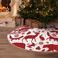thumbnail image 5 of Sikiie red plaid Moose Bunny bear Christmas Tree Skirt, Christmas Tree Decorations, Christmas Decor, Tree Mat Decoration(30-48IN)-30", 5 of 6