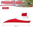 thumbnail image 2 of Uxcell 4 Inch Arrow Vanes, 20 Pack Turkey Feather Fletching Archery Fletch Right/Left Wing for Hunting Target Shooting, Black Red, 2 of 5