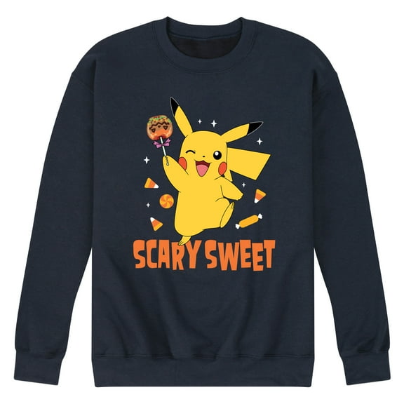 Pokémon - Pikachu Scary Sweet - Men's Crew Neck Fleece Pullover